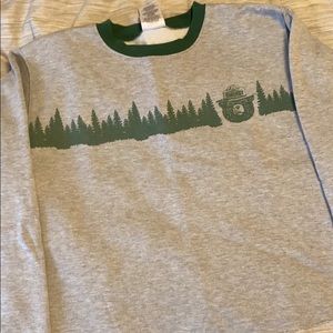 Smoky the Bear crop sweatshirt